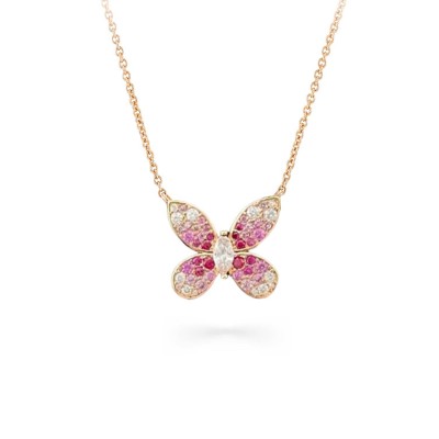 GRAFF PAVÉ BUTTERFLY DIAMOND SMALL PENDANT 